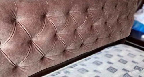 Перетяжка спинки кровати. Саянск