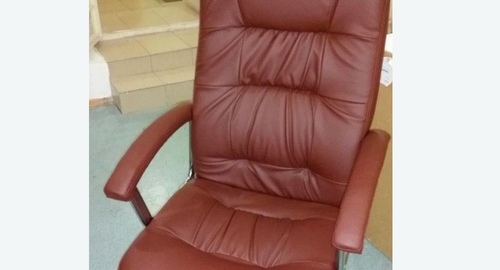 Обтяжка офисного кресла. Саянск